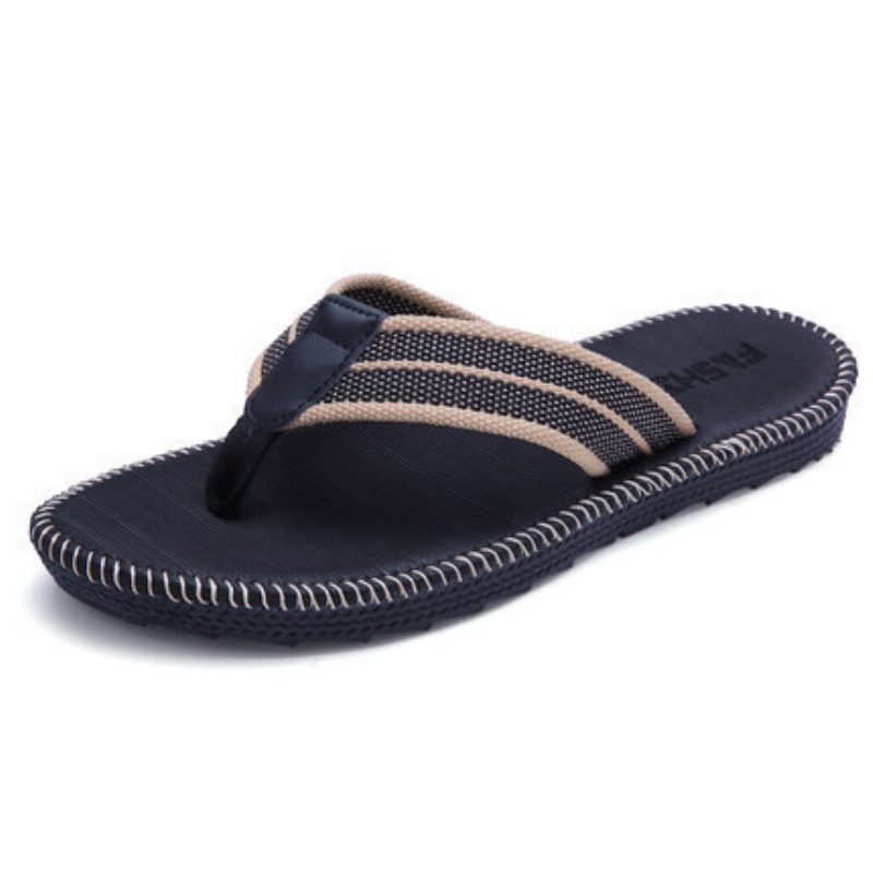 2024 Nye Tøfler Herre Sommer Sklisikre Flip Flops Strandsko Trendy Personlighet Utendørs Pinch Sandaler