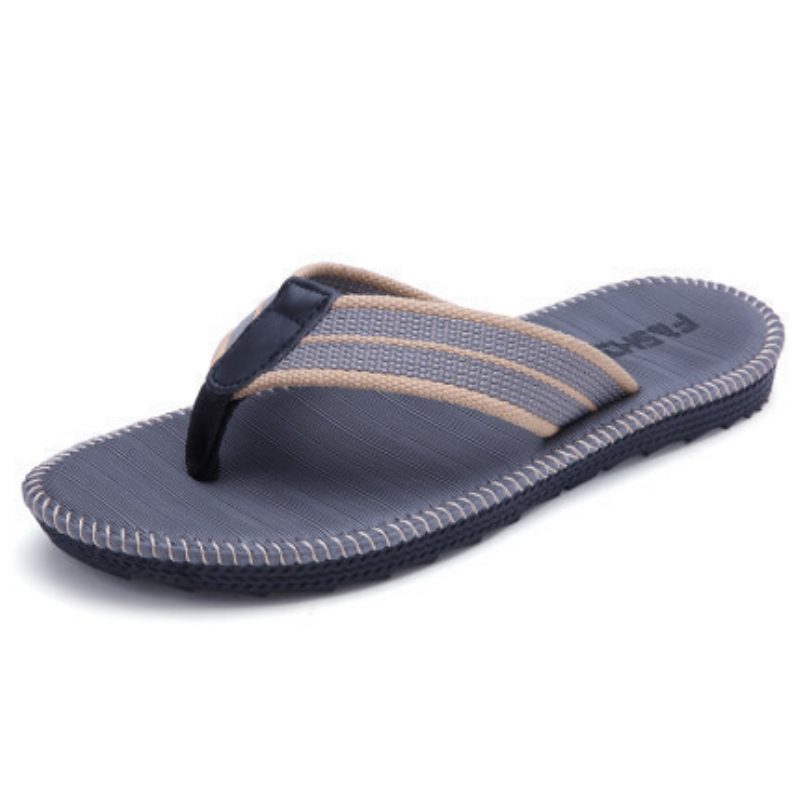 2024 Nye Tøfler Herre Sommer Sklisikre Flip Flops Strandsko Trendy Personlighet Utendørs Pinch Sandaler