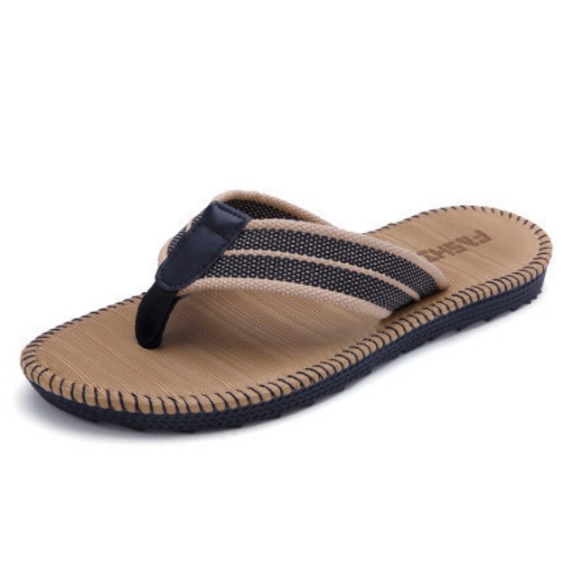 2024 Nye Tøfler Herre Sommer Sklisikre Flip Flops Strandsko Trendy Personlighet Utendørs Pinch Sandaler