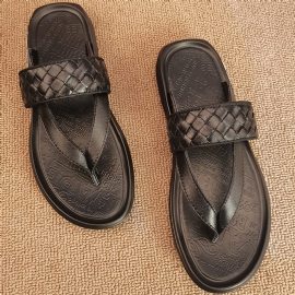 2024 Sommer Nye Menns Flipflops Strandsko Vevde Retro Sandaler Tøfler Sko Herre