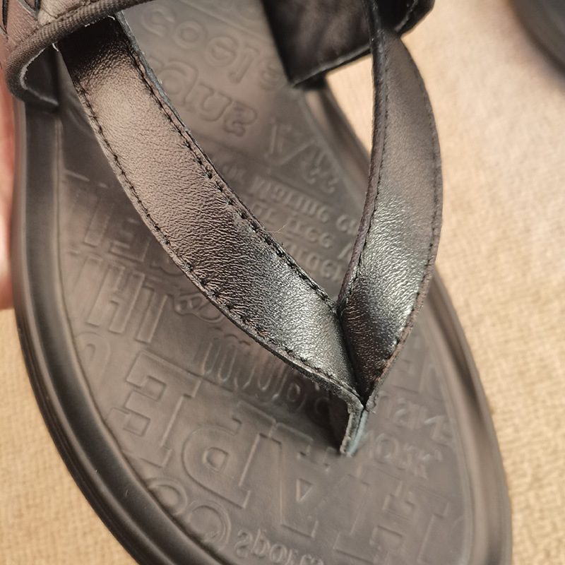 2024 Sommer Nye Menns Flipflops Strandsko Vevde Retro Sandaler Tøfler Sko Herre