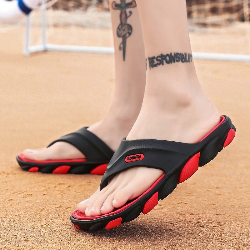 2024 Sommer Trendy Tøfler Utendørs Flip Flops Stor Størrelse Menn Fritidssandaler Strandsandaler Herre