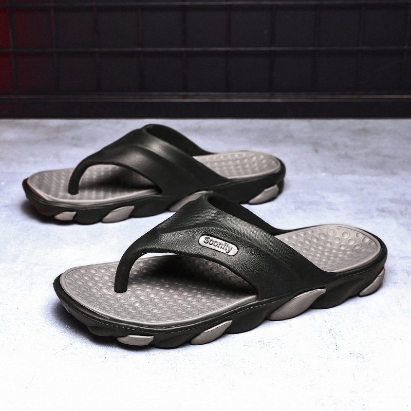 2024 Sommer Trendy Tøfler Utendørs Flip Flops Stor Størrelse Menn Fritidssandaler Strandsandaler Herre