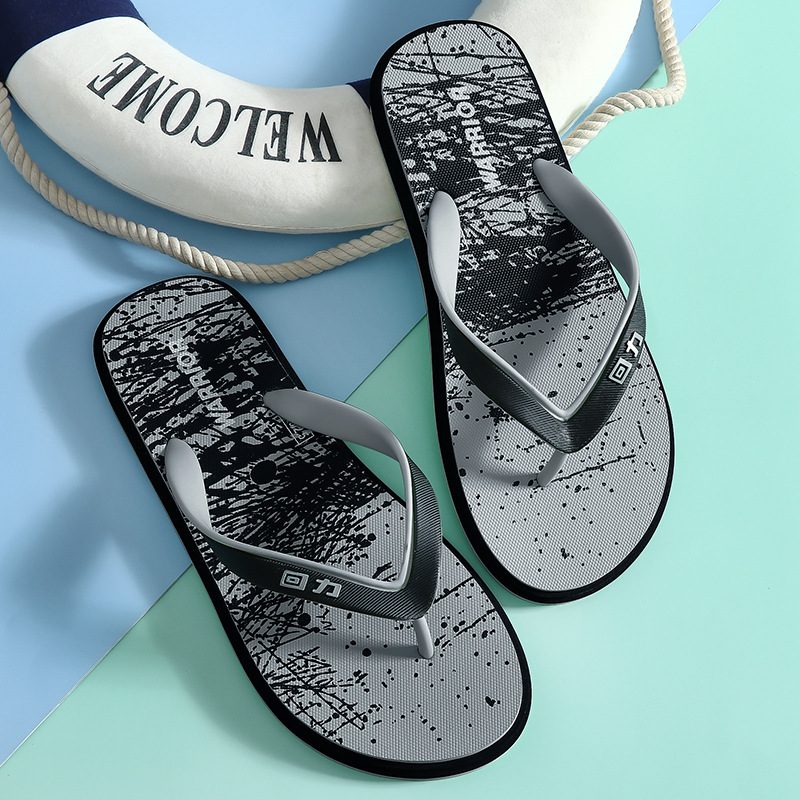 Flip-flops Herre 2024 Sommer Nytt Utendørs Sklisikre Strandtøfler For Mote Flip Flops