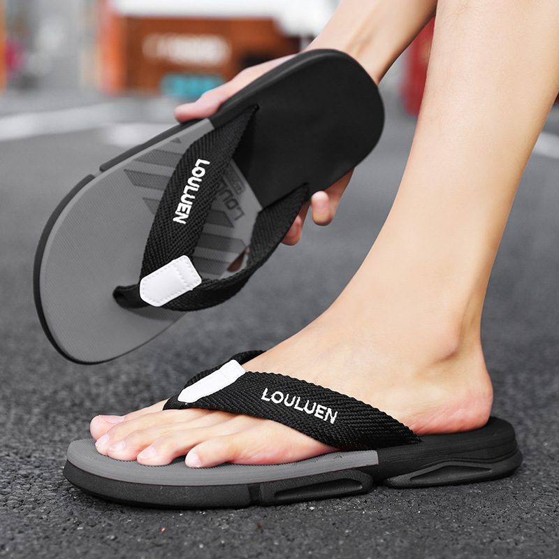 Flip Flops Herre Sommer Sklisikre Badesandaler Tøfler Strand Trendy Sport Uformelle Sandaler