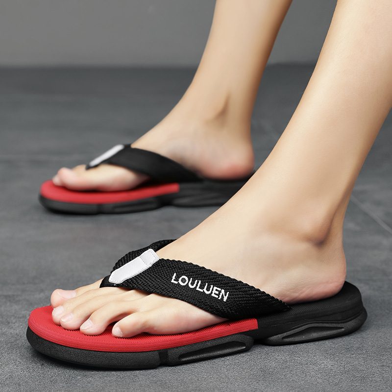 Flip Flops Herre Sommer Sklisikre Badesandaler Tøfler Strand Trendy Sport Uformelle Sandaler