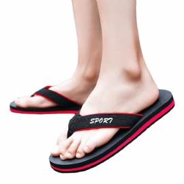 Flip-flops Med Tykke Såler Herre Sommer-sklisikre Slitesterke Trendy Flip-flop Strandsandaler Tøfler Sko