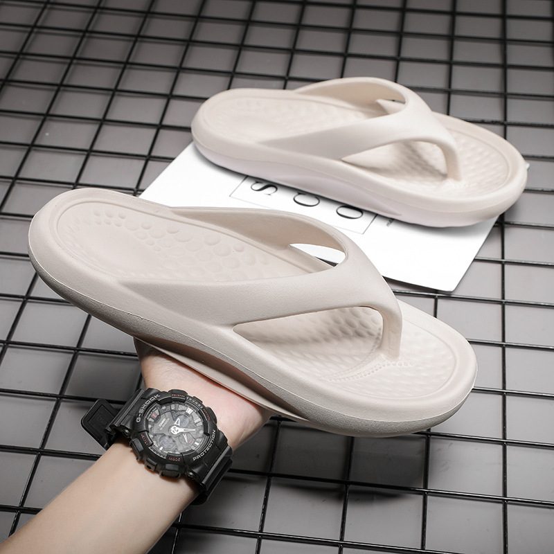 Flip Flops Menn Sommer Klype Utendørs Eva Uformell Flat Bunn Myk Tidevann Par Sandaler Tøfler Sko Strandsko