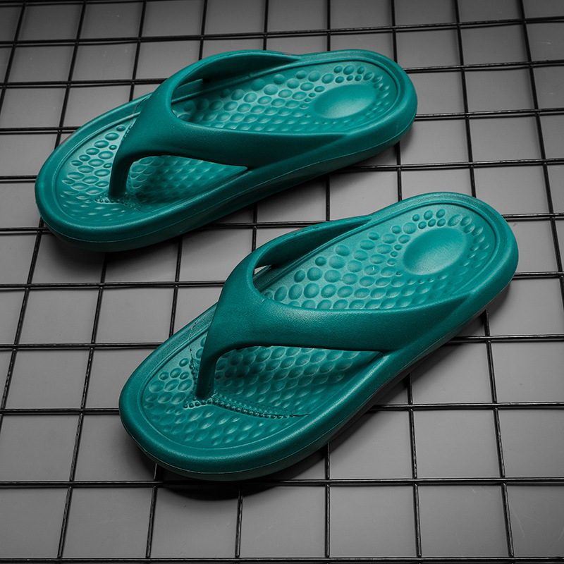 Flip Flops Menn Sommer Klype Utendørs Eva Uformell Flat Bunn Myk Tidevann Par Sandaler Tøfler Sko Strandsko