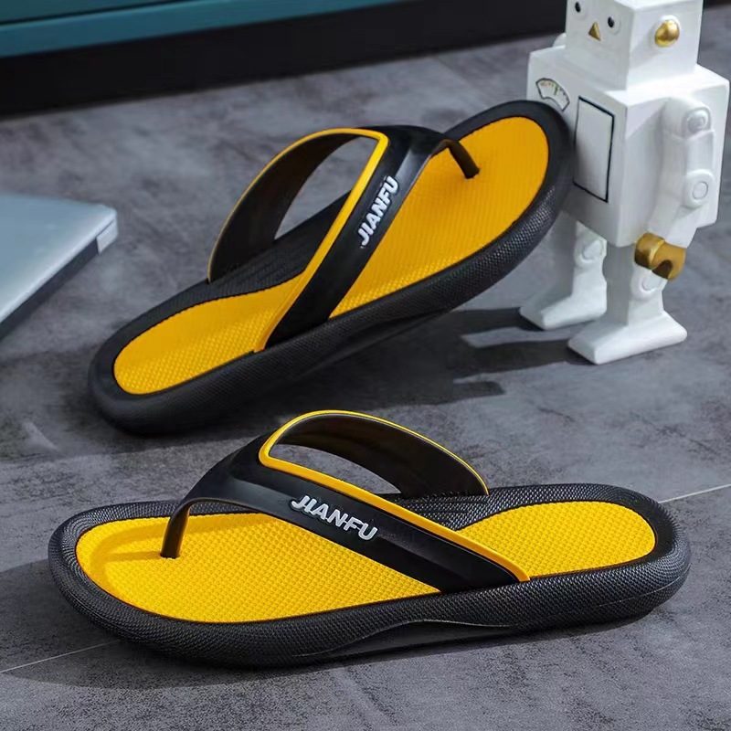 Flip Flops Sommer Trend Par Sklisikre Uformelle Herre Mote Sandaler Tøfler Sko