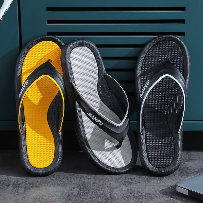 Flip Flops Sommer Trend Par Sklisikre Uformelle Herre Mote Sandaler Tøfler Sko