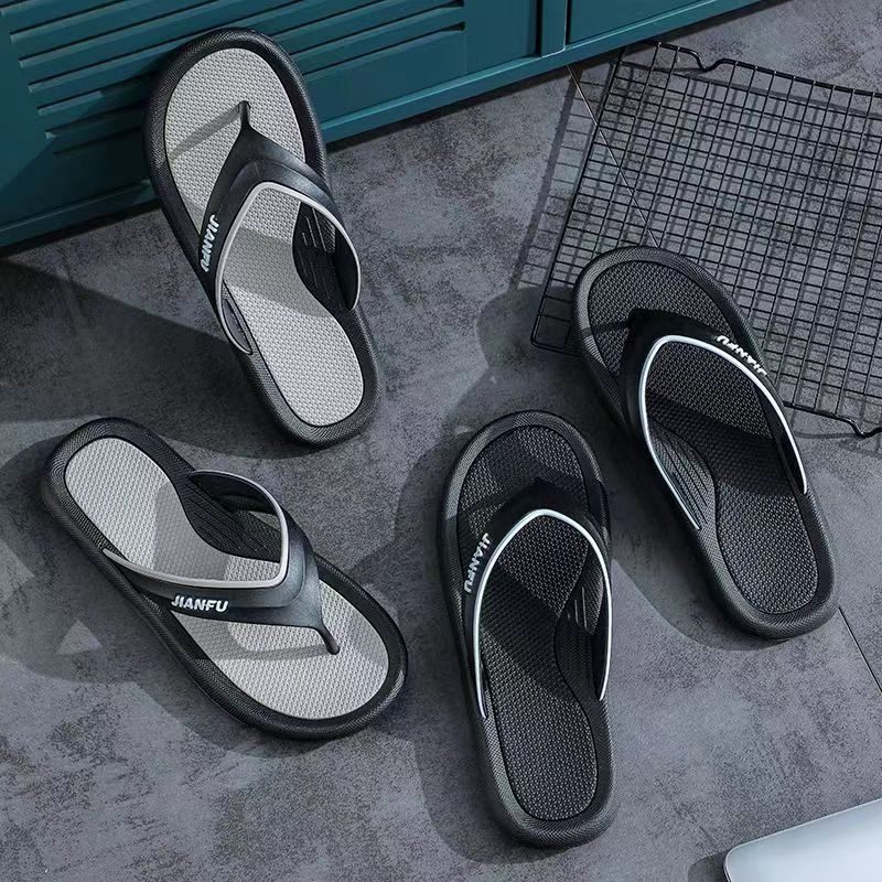 Flip Flops Sommer Trend Par Sklisikre Uformelle Herre Mote Sandaler Tøfler Sko