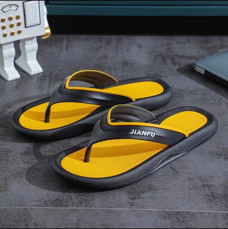 Flip Flops Sommer Trend Par Sklisikre Uformelle Herre Mote Sandaler Tøfler Sko