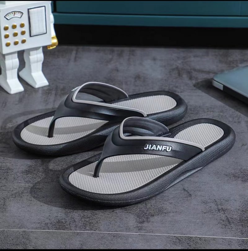 Flip Flops Sommer Trend Par Sklisikre Uformelle Herre Mote Sandaler Tøfler Sko