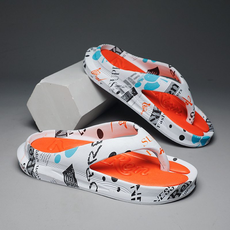 Flipflops Sommertøfler For Menn Herrepersonlighet Trendy Sport Strandflipflops Tøfler Sklisikre