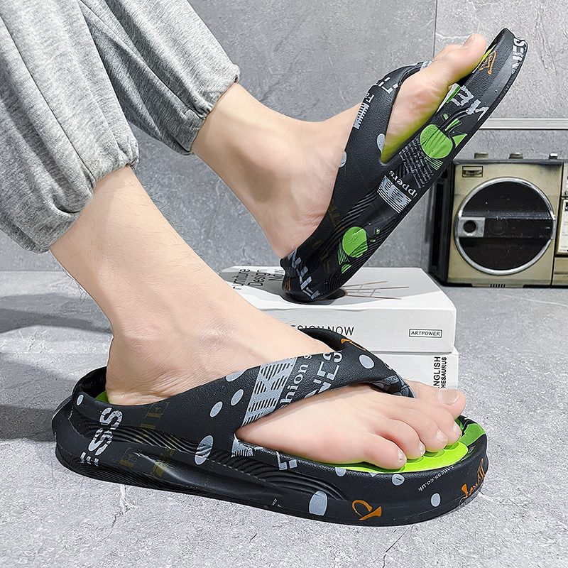 Flipflops Sommertøfler For Menn Herrepersonlighet Trendy Sport Strandflipflops Tøfler Sklisikre