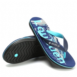 Luluan Summer Flip-flops For Menn Utendørs Tykksålede Herretøfler Uformelle Sandaler Tøfler For