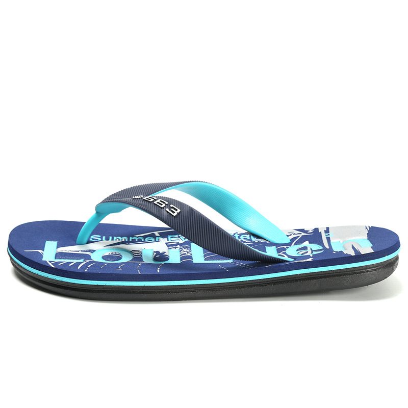 Luluan Summer Flip-flops For Menn Utendørs Tykksålede Herretøfler Uformelle Sandaler Tøfler For