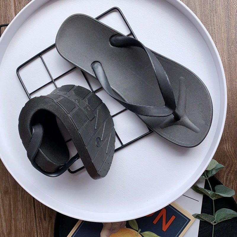 Menns Flip Flops Sommerstudenter Strandtrendy Mannlig Personlighet Trendy Sandaler Flipflops Utendørs Tøfler Sko