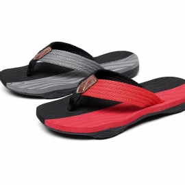 Nye Sommerflip Flops Herre Utendørs Strandsandaler Tøfler Sko Trend Sklisikre Sandaler