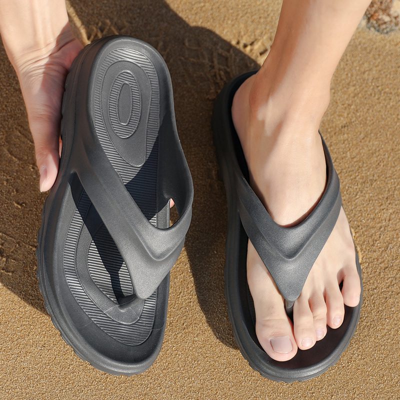 Plus Size Sommer Utendørs Sport Flip Flops Herre Strandsko Trendy Personlighet Klype Sandaler Tøfler