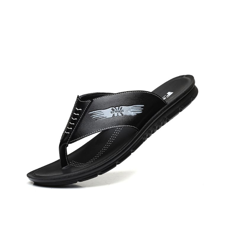 Sommer Nye Menns Sandaler I Store Størrelser Tøfler Trendy Flip Flops Sko Uformelle Strandsandaler Herresko Menn