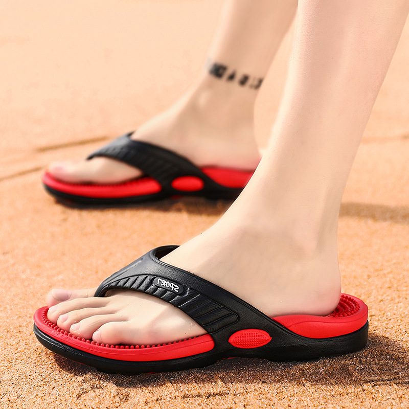 Store Sandaler Tøfler Sko Herre Flate Hjemmetøfler Flip Flops Strandsko Flip-flops