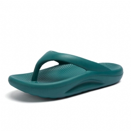 Store Størrelse Tøfler Sommer Trend Menn Flip Flops Tykk Bunn Par Høye Elastiske Strandsandaler Sko