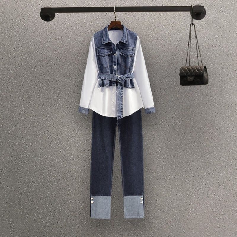 Skjorte Dame New Fashion Denim