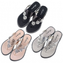 2024 Dametøfler Sommersandaler Tøfler Nye Flat Pinch Damesko Lette Dame Uformelle Flip-flops