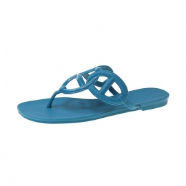 2024 Nye Gris Nese Flip-flops Sko Dame Sommer Flat Casual H Familie Kjede Sandaler Tøfler