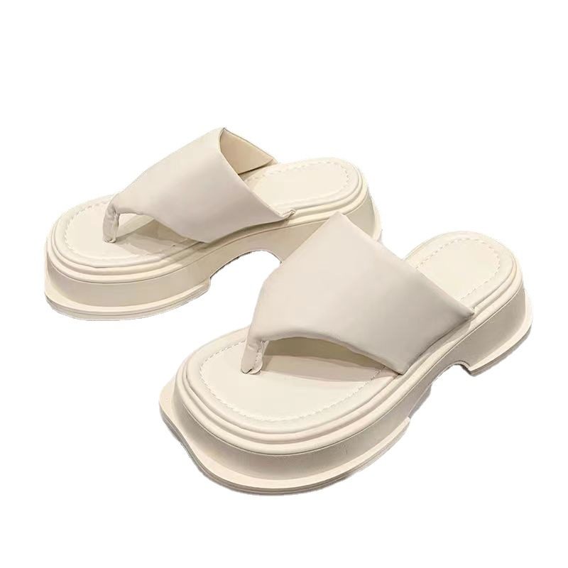 2024 Nye Sommersandaler Tøfler Flipflops Med Tykke Såler For Kvinner Sandaler Med Strandflipflop Plattformsandaler