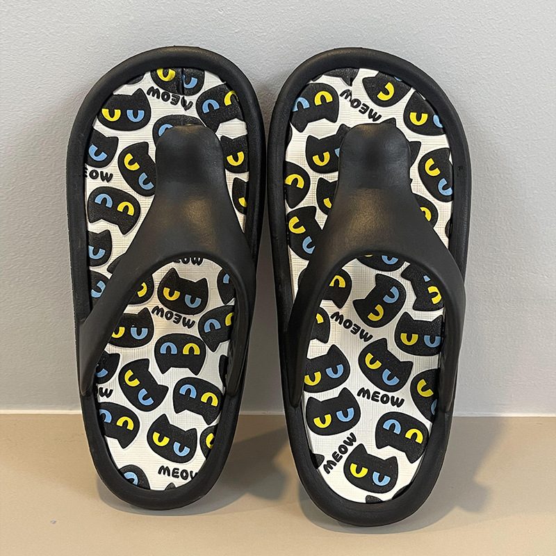 Flip-flops Med Tykke Såler Sommerflip-flops Med Stor Øyne Og Store