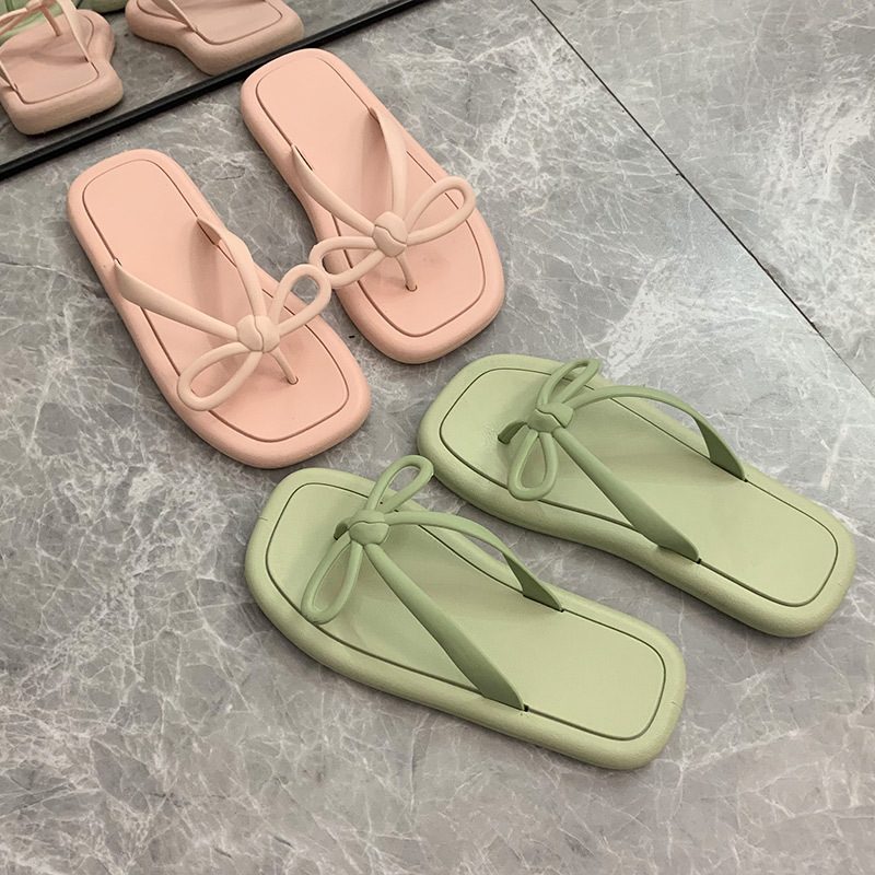 Sommer Flip-flops Dame Sommersløyfe Sklisikre Slitesterke Sandaler Tøfler Sko Forhåndssalg