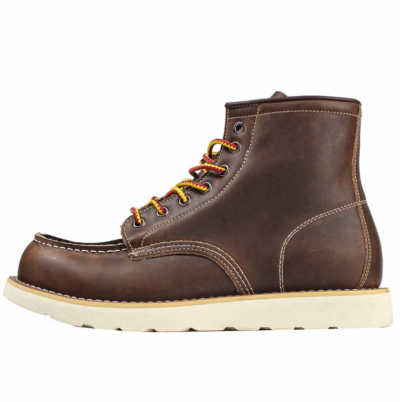 Martin Boots Herre Retro Mark Head Tooling Crazy Horse Skinn Støvler Ami Khaki Herresko