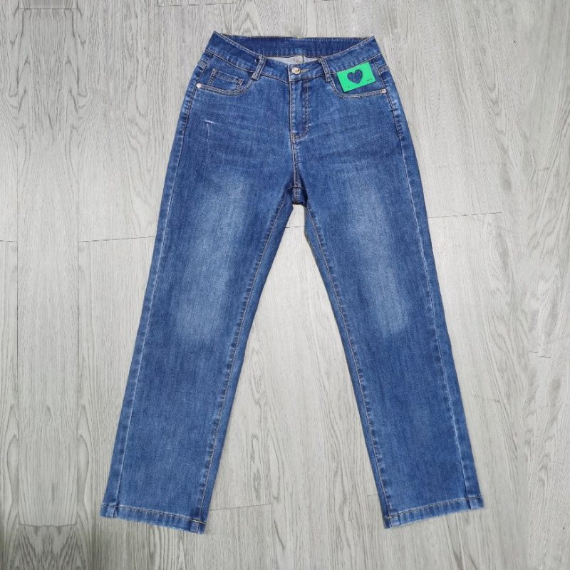 Hot Diamond Split Jeans For Damer Viser Høyde Rett