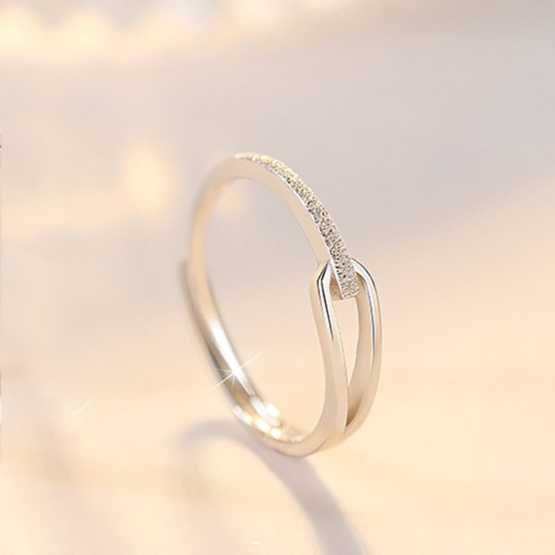 Design Mote Rupert's Tears Couple Ring High-end Sense Open Kvinne