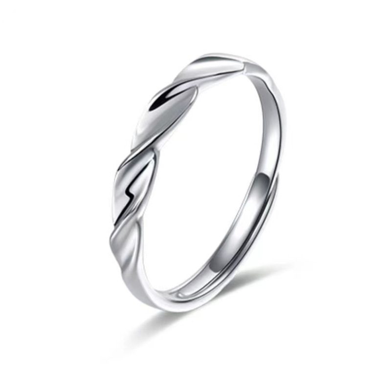 Love Node Ring Kvinnelig Design Høykvalitets Mobius Zirkon Par Par Bursdagsgave