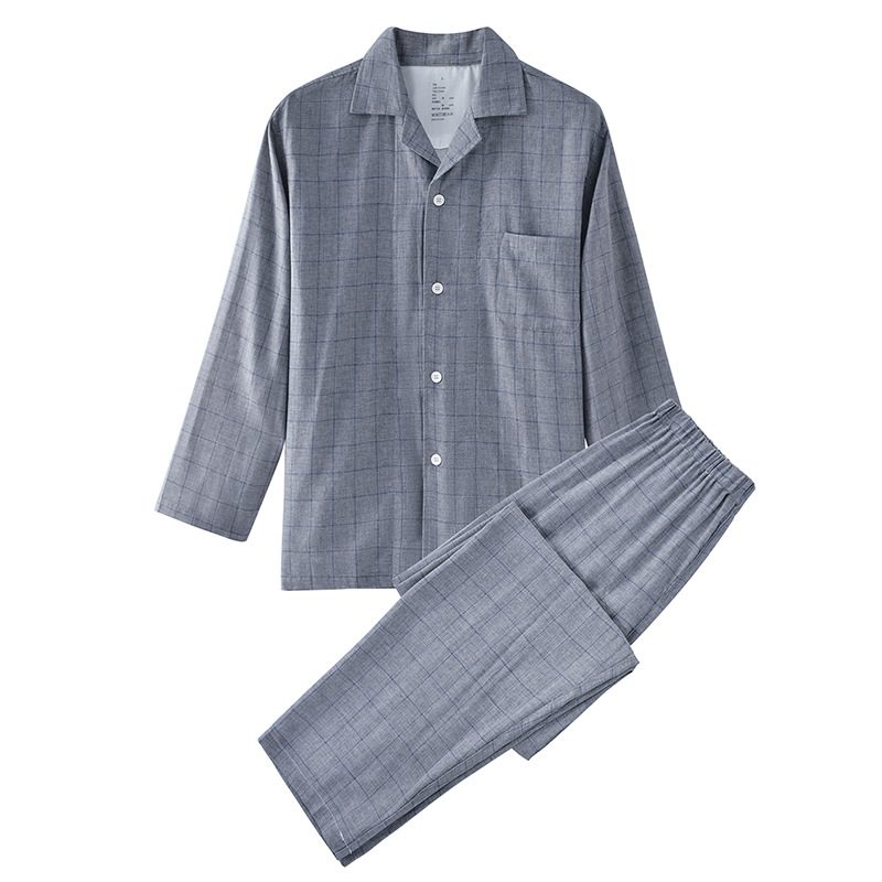 Men's Homewear Dobbelgarn Pyjamas Cotton Plaid