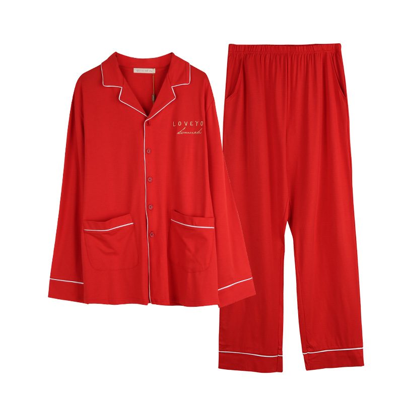 Pyjamas For Menn Cardigansett Loungewear-sett