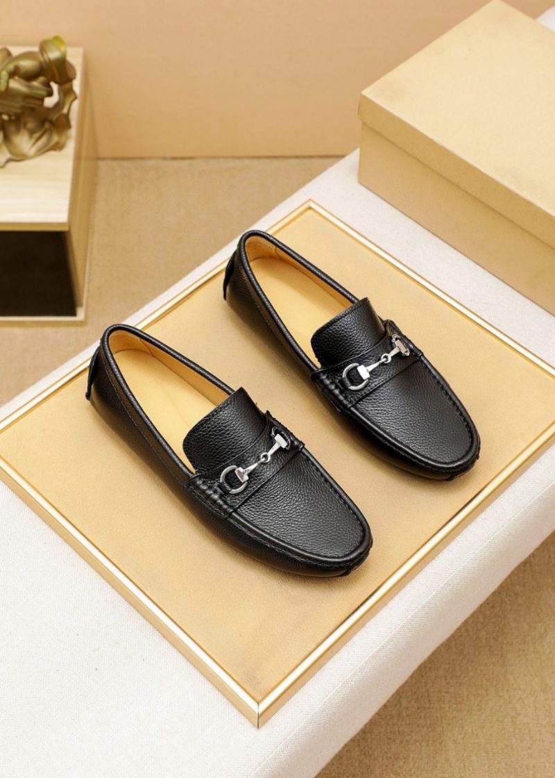 High-end Leather Loafers Moccasin Dress Sko