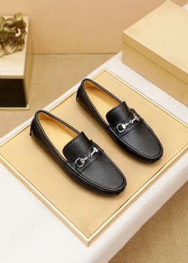 High-end Leather Loafers Moccasin Dress Sko