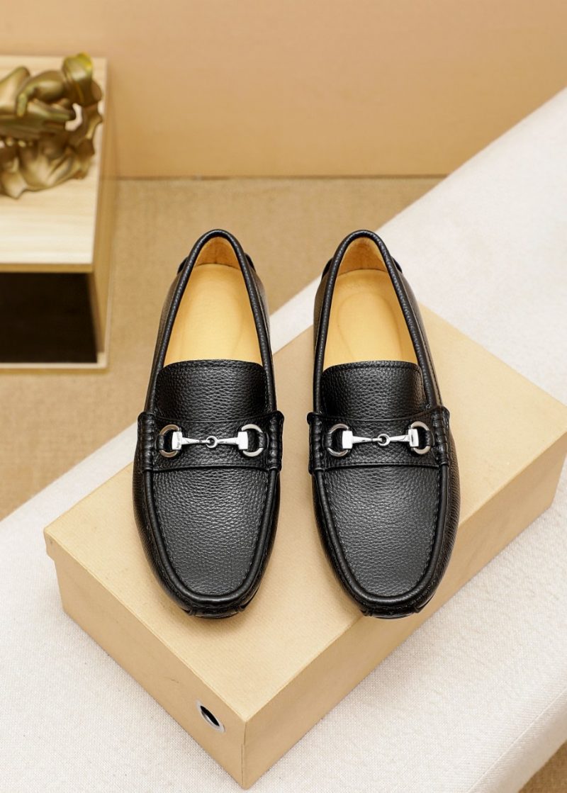 High-end Leather Loafers Moccasin Dress Sko