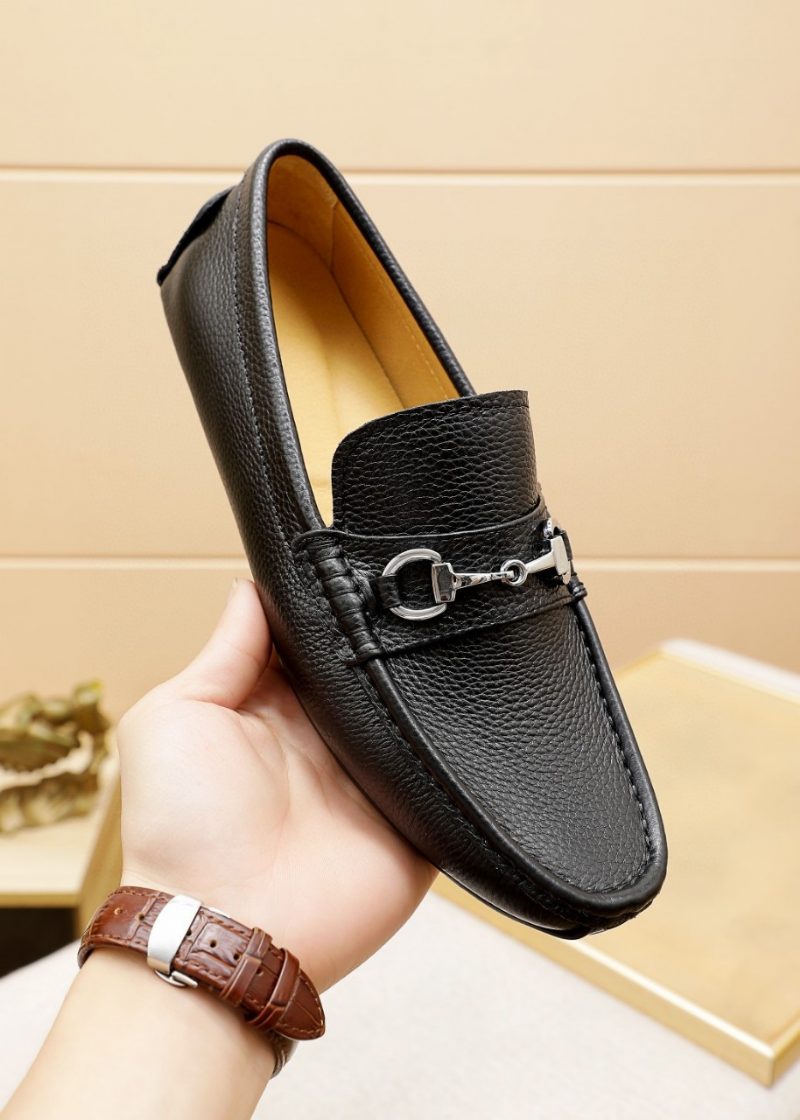 High-end Leather Loafers Moccasin Dress Sko