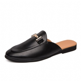 Baotou Tøfler Herre Sommer Slip-on Casual Erteskinn Sandaler