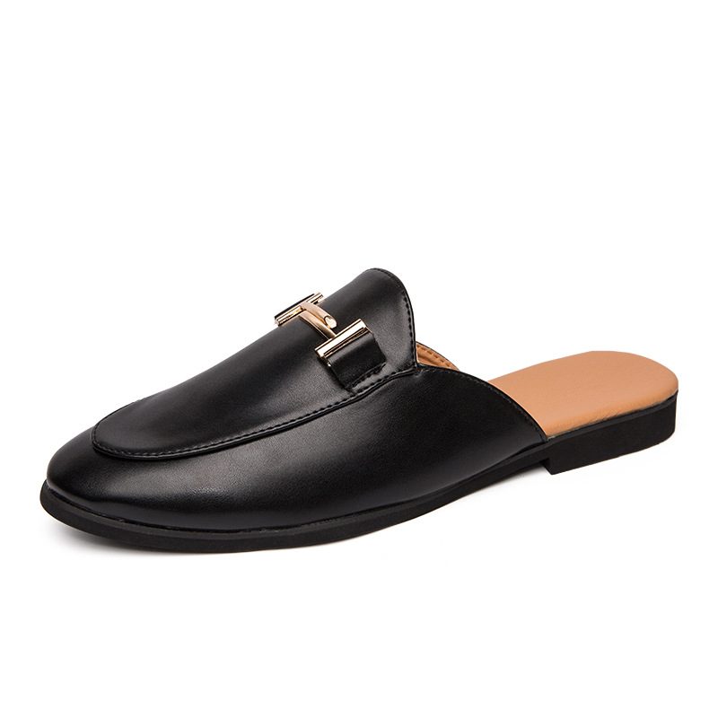 Baotou Tøfler Herre Sommer Slip-on Casual Erteskinn Sandaler