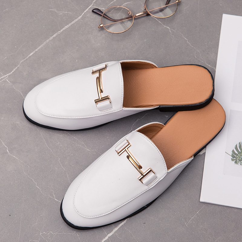 Baotou Tøfler Herre Sommer Slip-on Casual Erteskinn Sandaler