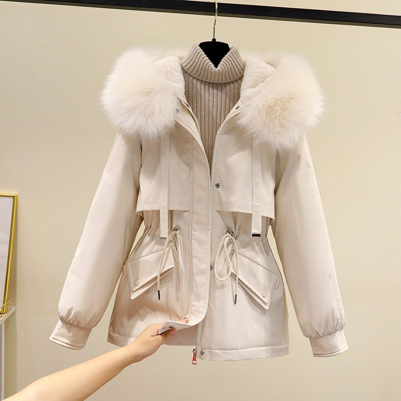 2024 Cotton Coat Dame Kort Midje