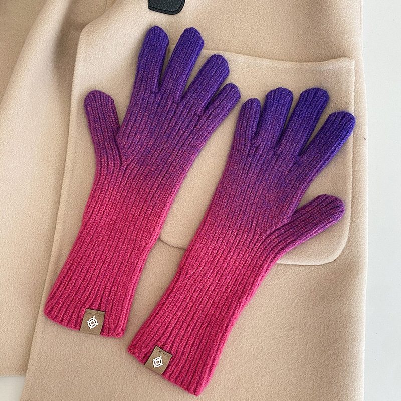 Gradient Gloves Nye 2024 Fingerløse Berøringsskjermhansker Vintervarme Motehansker