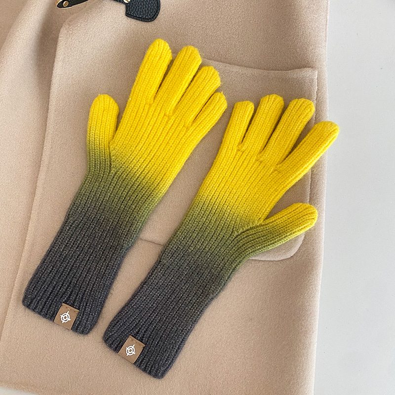 Gradient Gloves Nye 2024 Fingerløse Berøringsskjermhansker Vintervarme Motehansker